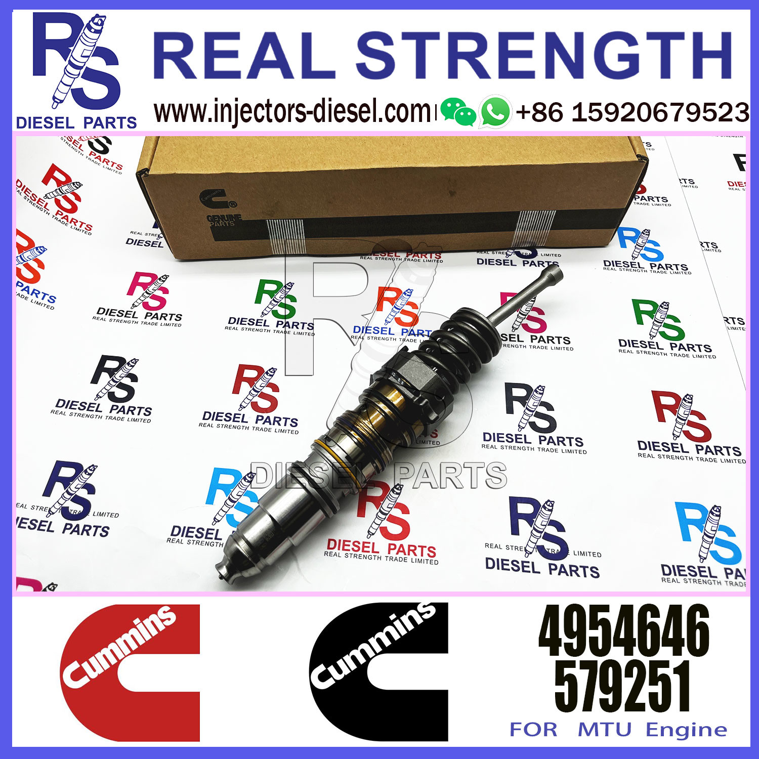 Isx15 Qsx15 X15 Diesel Engine Fuel Injector 4954646 579251 1846351 1846350 4954648 579261 570016