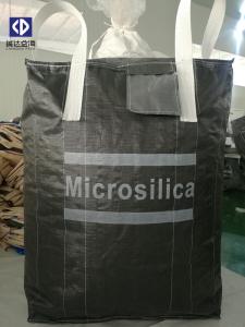 Quality Flat Bottom Woven Polypropylene Bags / One Ton Bulk Bags For Microsilica wholesale