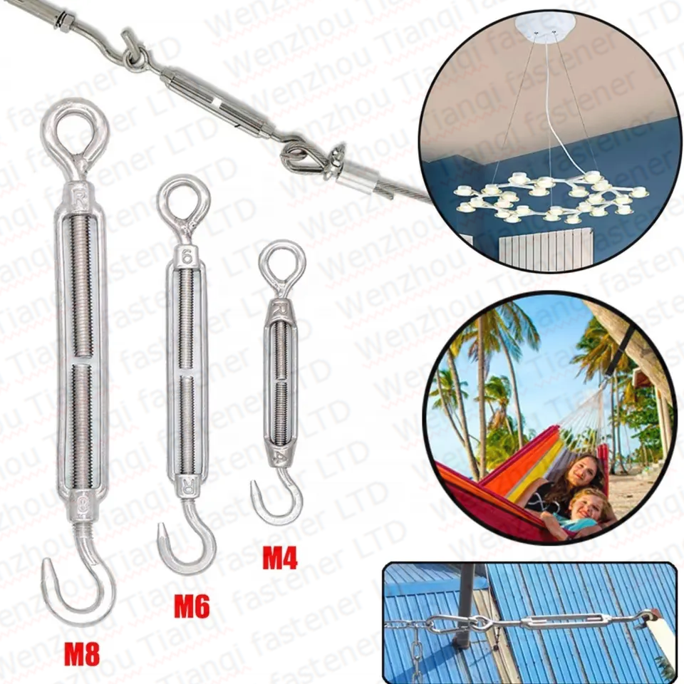 Water Treatment Stainless Steel Closed Body Turnbuckle M16 M2 M24 for Shandong Buy Jis F7020 M4 Marine Eye Eye Hand Wheel