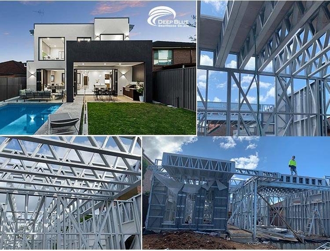 AS4600 Light Steel Framing Prefabricated Luxury Villa Prefab Homes