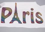 Colourful Lettering Film Heat Transfer Clothing Labels Customised