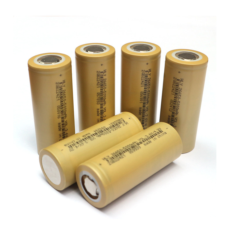 5000mAh 26650 3.6 Volt Lithium Ion Rechargeable Battery For Solar Panel