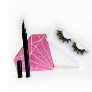 Quality Long Lasting Waterproof Eyeliner , Magic Eyeliner Pen Eyelashes Set wholesale