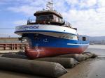 Dia 2.5 Meter Marine Air Bags 8 Layer Ship Launching Airbags 20m Length