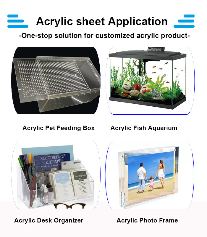 ISO FCC Plexiglass Acrylic Sheet 3mm Thin Large Roof Cast Lucite Plate