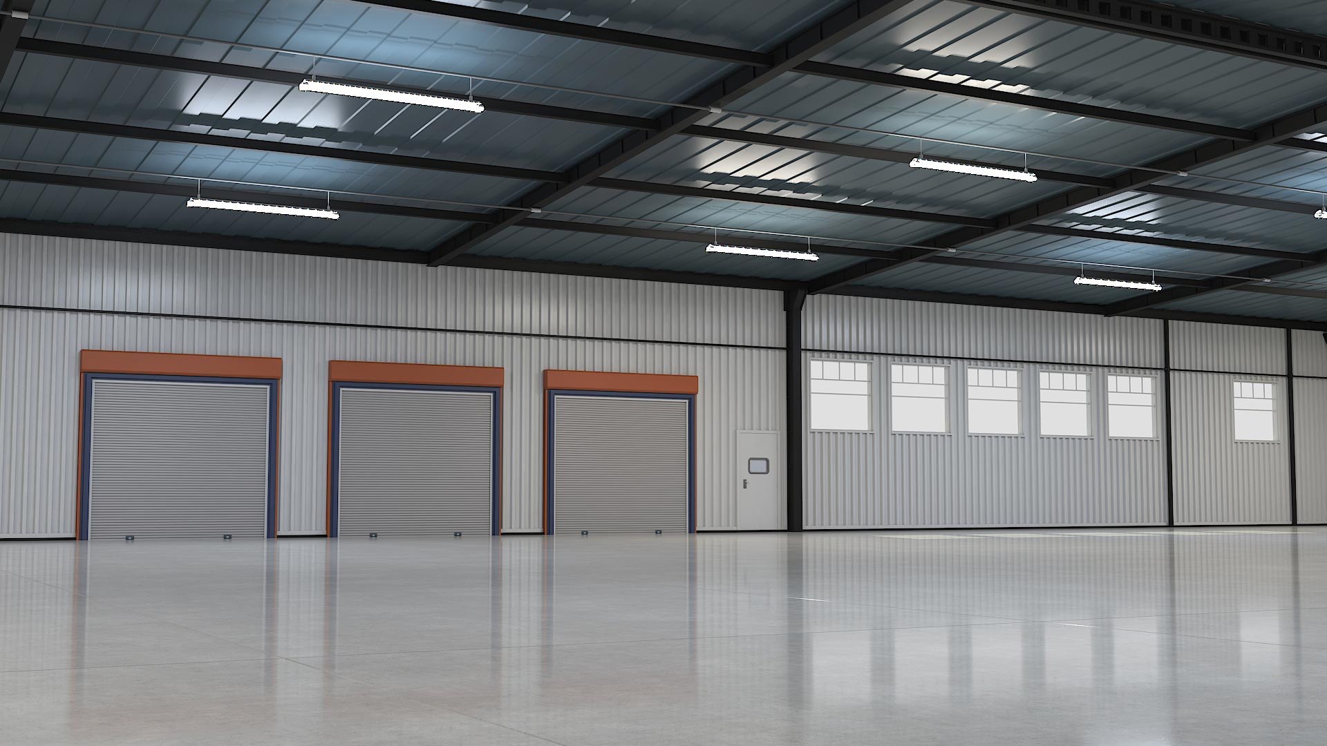LANJING Industrial Contemporary Steel Structure Building Warehouse For Secure Storage