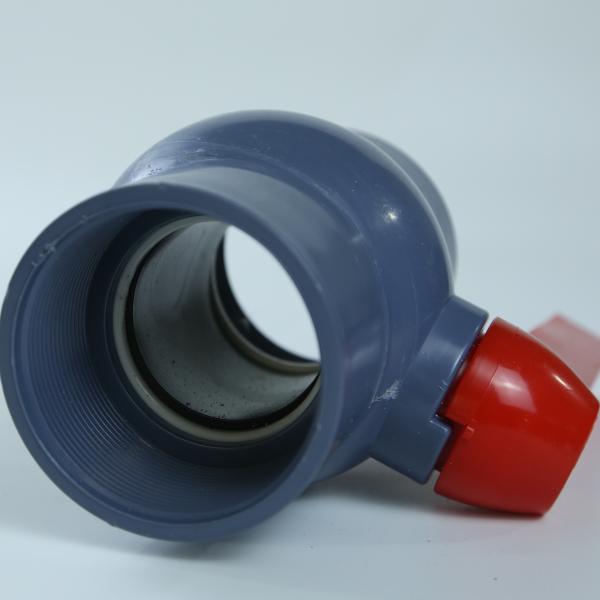 Twin Filament PVC Ball Valve Lightweight Corrosion Resistant PVC Union Ball