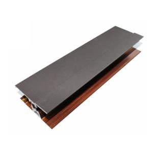 Quality Wood Finished Kitchen Cabinet Profiles , Industrial Aluminum Extrusion Framing wholesale