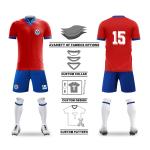 Breathable Custom Team Jersey Durable Moisture Wicking Football Team Jersey