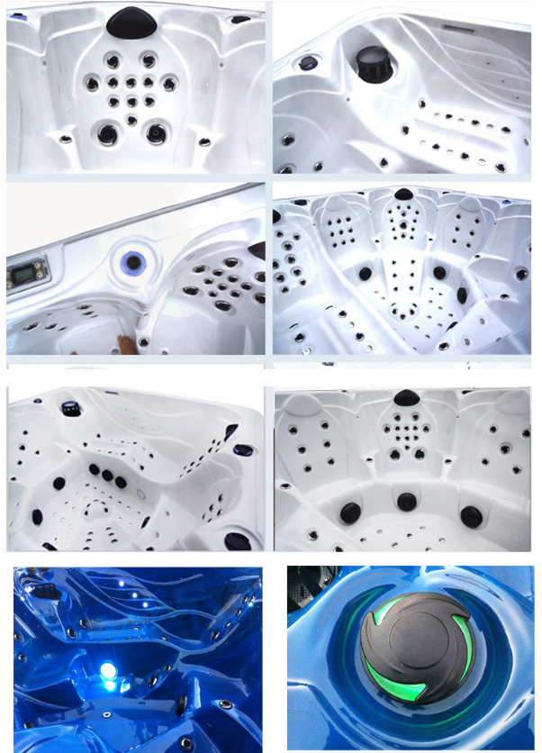 Europe 5 Persons Outdoor Spa Hot Tub With Massage Function Spa Tub