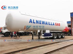 Quality FUWA Axle 25T 54000L LPG Tanker Trailer With Sun Shelter wholesale