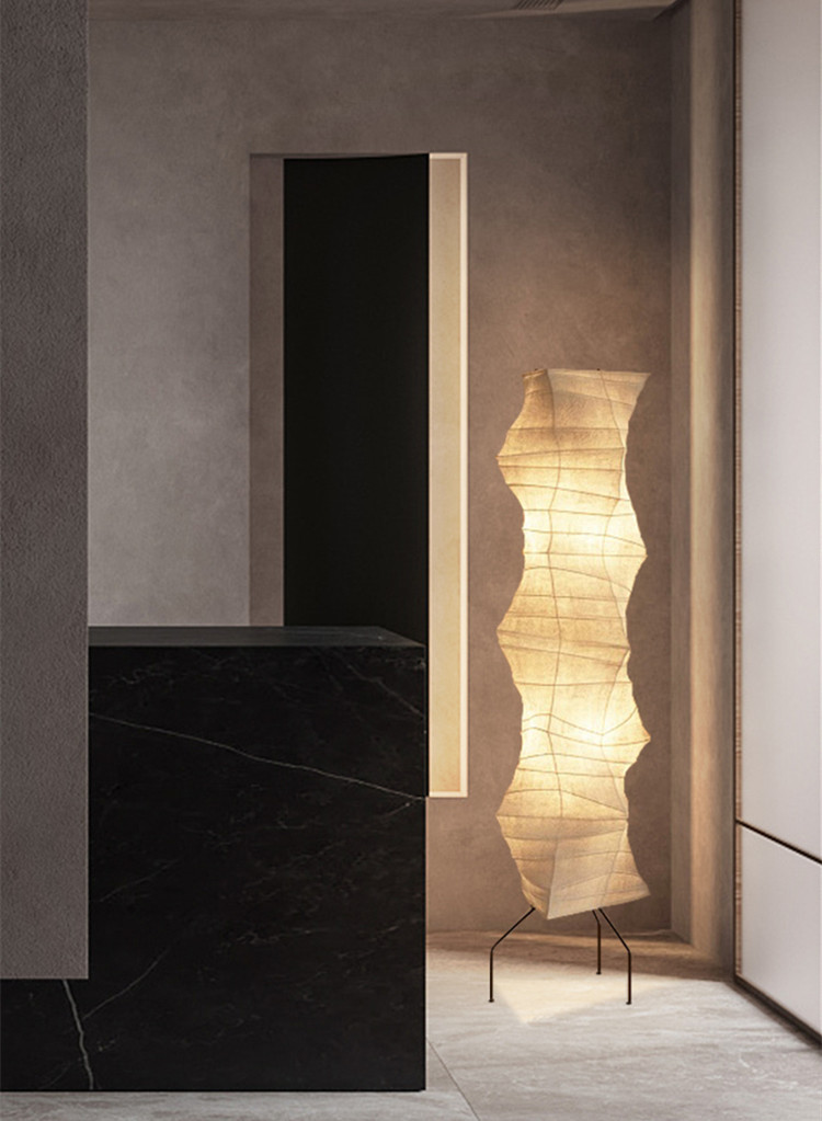 Japanese Designer paper Chandelier Simple Art Living Room Bedroom Akari Chandelier(WH-MI-373)