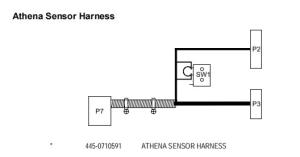 Quality ATM Spare Parts NCR Athena Sensor Harness wholesale