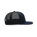 5 Panel Flat Bill Mesh Snap Back Trucker Hat Baseball Sports Cap High Profile