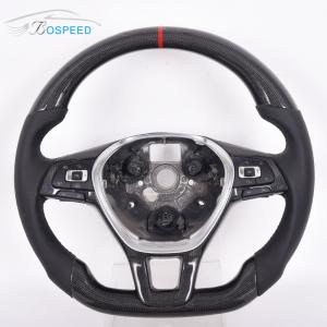 Quality 350mm Customized Golf R Carbon Steering Wheel Alcantara Volkswagen Auto Parts wholesale