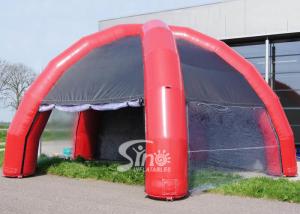 Quality 8 mts dia. 5 legs outdoor movable inflatable camping tent with 4 transparent doors connected by velcro wholesale