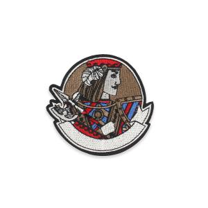 Quality DIY Poker Face Iron On Embroidered Patches For Garments Bedding wholesale