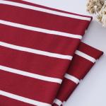 Moisture Wicking Lycra Cotton Stripe Fabric Cotton Ribbed Fabric For Shirt