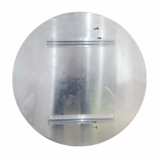 White Arrow Round Aluminum Indication Board Danger Traffic Signs