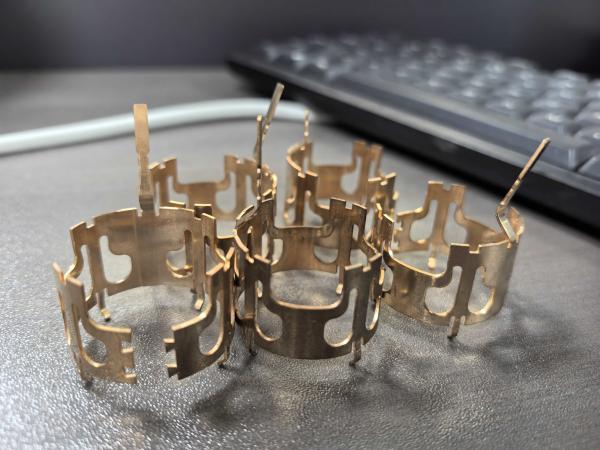 Xiamen factory relay stamping parts brass non-standard stamping parts copper