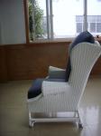 European Style Hand-Woven Outdoor Rattan Sofa Chair For Balcony