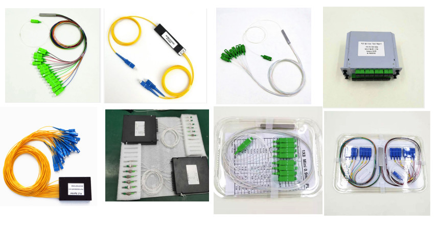 Low Insertion Loss 1x2 PLC Splitter , FBT Optical Splitter Good Uniformity