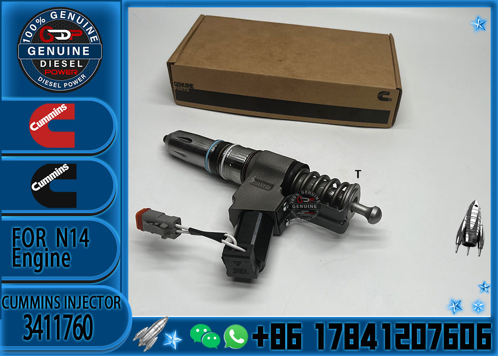 High Quality for Cummins N14 Diesel Engine Parts Common Rail Fuel Injector 3411760