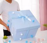 Customize End Boutique Luxury Paper Gift Box With Ribbon Lid for Birthday