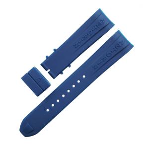 Quality 22mm Curved Rubber Watch Strap Water resistant SGS Certification wholesale