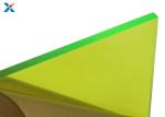 Fluorescent Green 3mm Coloured Acrylic Sheet Large Roofing Cast Board