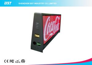 Quality Waterproof IP65 Led Light Display Taxi Roof Advertising Signs With Aluminum Cabinet wholesale