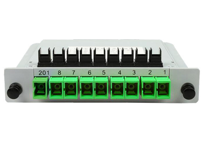 SC APC Splitter For Fiber Optic Cable , pLC fiber optic splitter 1X8