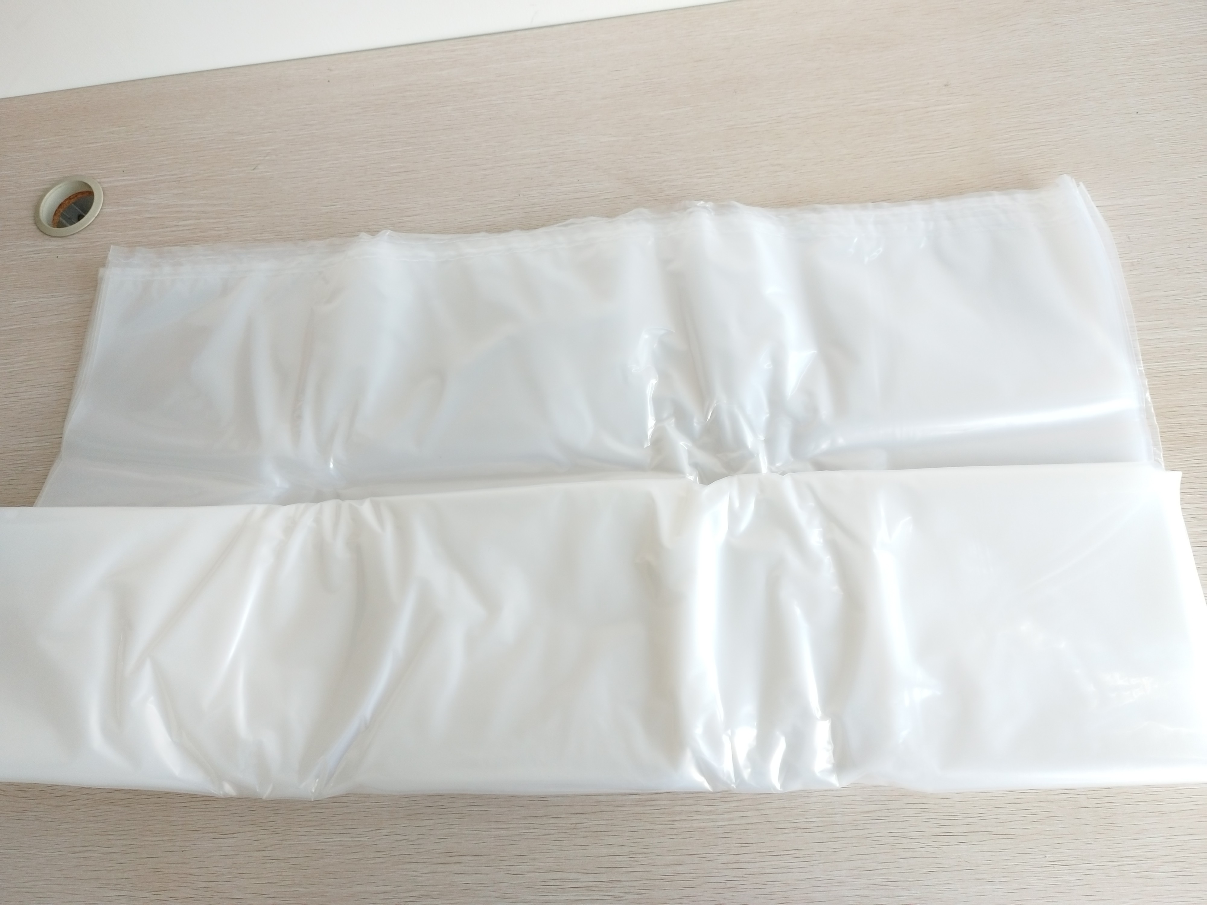 Custom 200 Liter Transparent Drum Liner Bags 4mil Round Bottom Liner