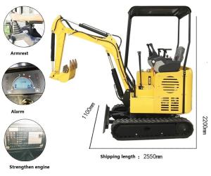 Quality Heavy Duty Construction Excavator FM20 With 1980kg Capacity / 2.5 Meters Arm Length wholesale