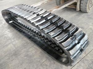 Quality 420x100x54 Block Tread Cralwer MX55 Excavator Rubber Track wholesale
