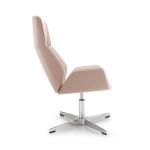 Birch Wood Backrest Swivel Office Chair