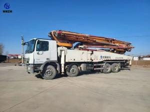 Quality 2012 Used Construction Trucks 4 Axle Second Hand Concrete Trucks 56meter Zoomlion wholesale