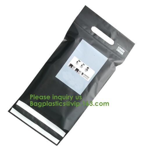 Biodegradable compostable plastic courier shipping envelope custom 10x13 matte black poly mailers bag bagplastics bageas