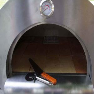 Quality Stainless Steel Brick Wood Fired Pizza Oven Outdoor With Powder Coated Shell wholesale