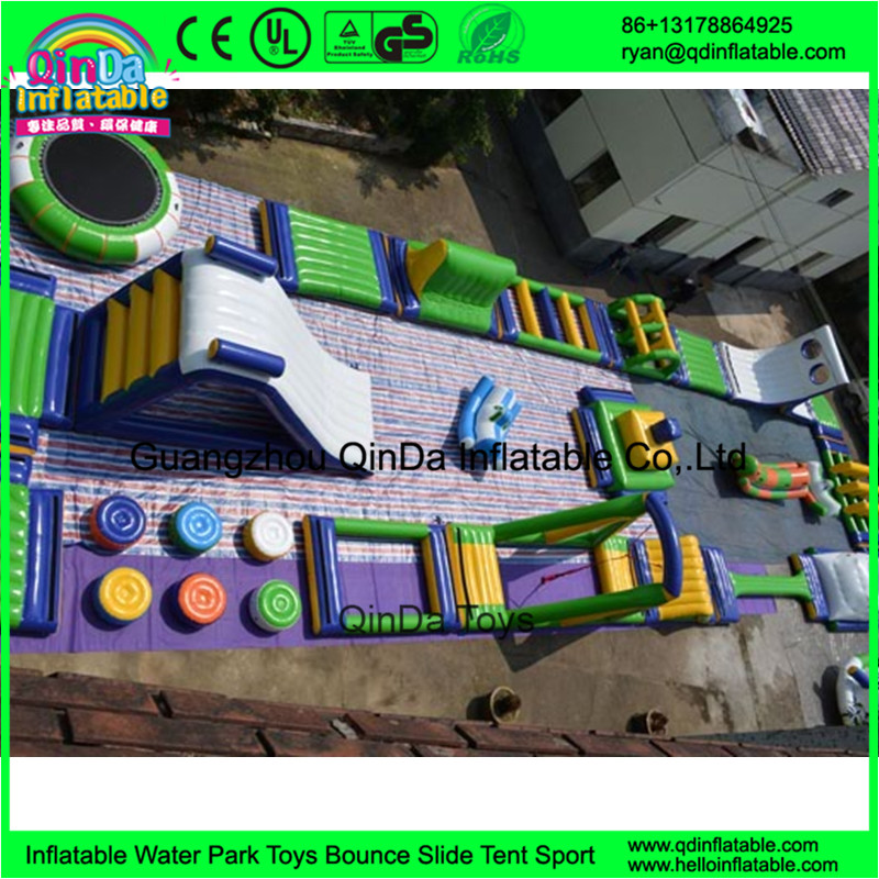outdoor inflatable water trampoline with slide for sale/ Inflatable Aqua Park/ Water Park Equipment With