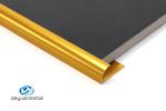 T6 Aluminium Corner Profile 12mm Electrophoresis Treatment Golden