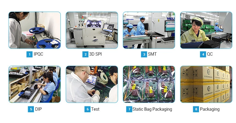 94V0 Rohs FR4 PCB Board 1 - 12 Layers Prototype And Fabrication PCB Assembly