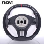 Custom Carbon Fiber Mercedes Benz Alcantara Steering Wheel Flat Top And Bottom