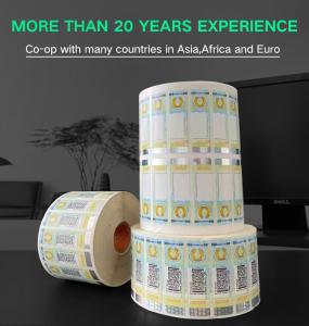 Quality Anti Counterfeiting Security Tax Stamps Polarized Color Change For Tobacco wholesale