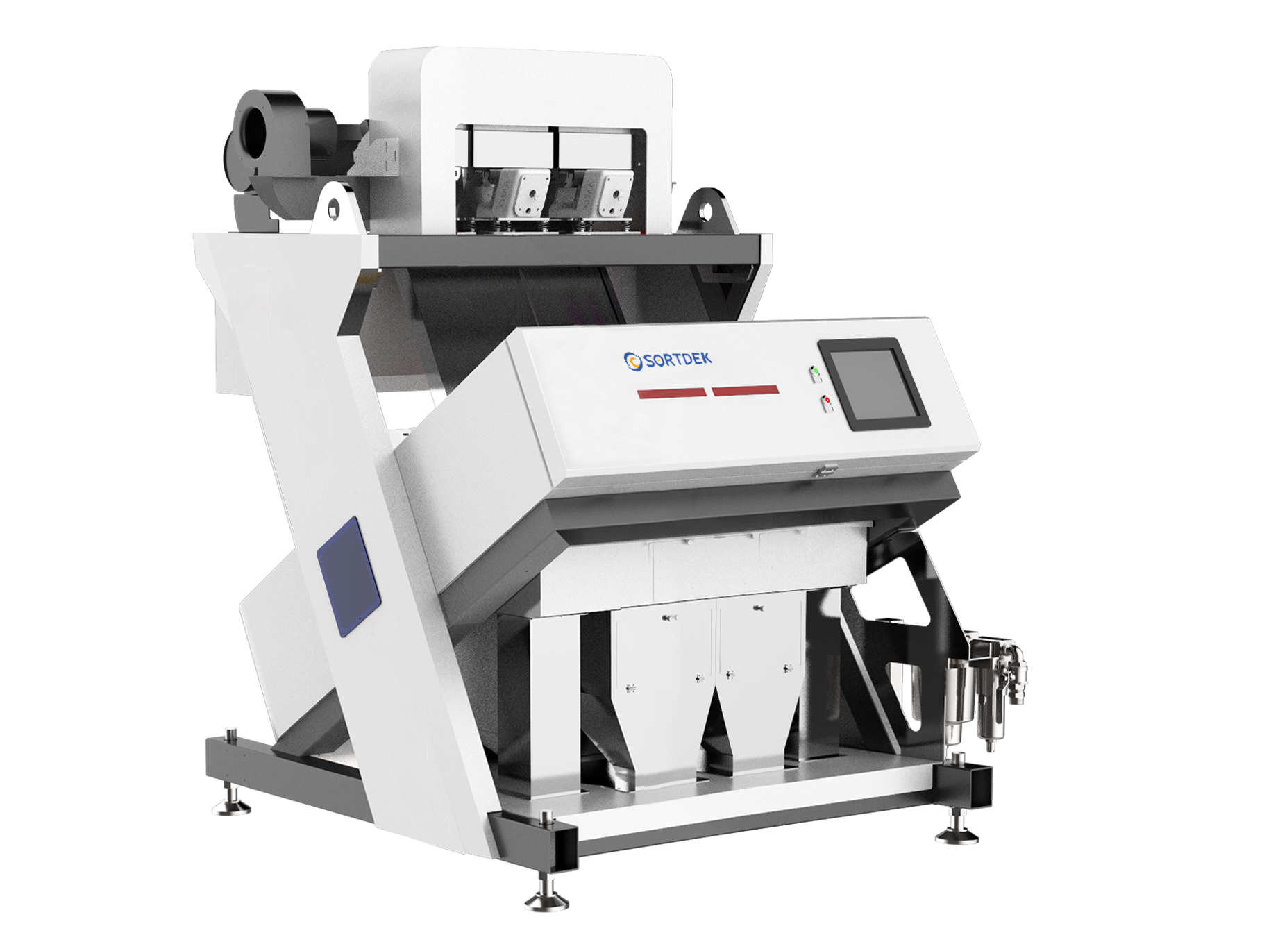 Optical Color Sorting Machine 2 Chutes 128 Channels