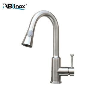 Quality SUS304 Lever Pullout Kitchen Spray Faucet Adjustable Height wholesale