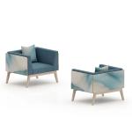 Armrest Fabric Modern Commercial Sofa