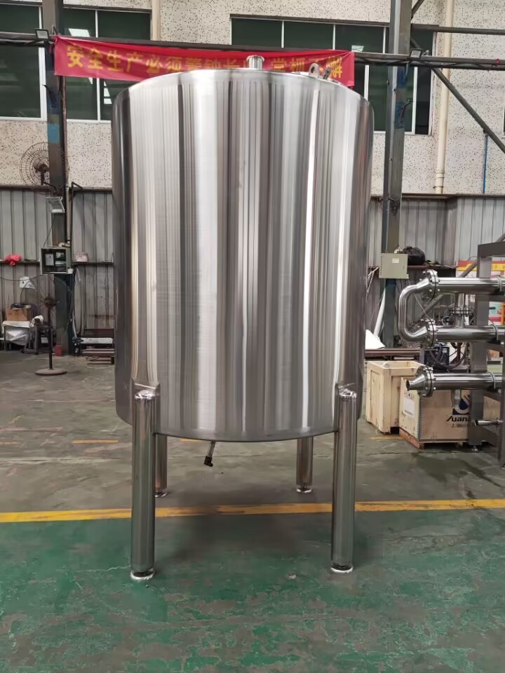 Vertical Sand Blasting Surface Sanitary Stainless Steel mixing tank