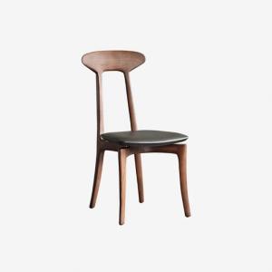 Quality High End Solid Wood Dining Chairs , Black Leather Upholstered Chair wholesale