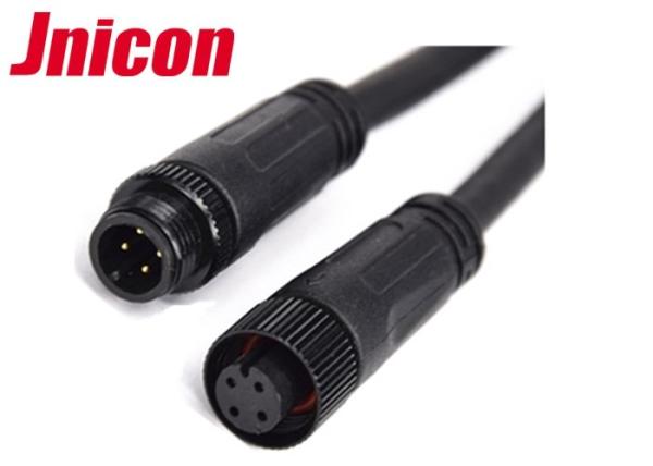 Screw Type Waterproof Male Female Connector , Dustproof Metal Circular